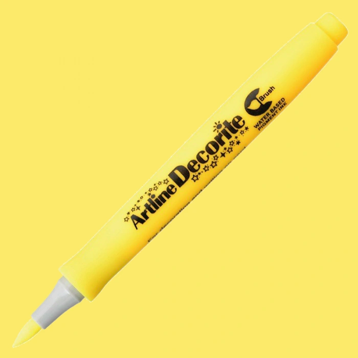 Artline Decorite Brush Marker Yellow
