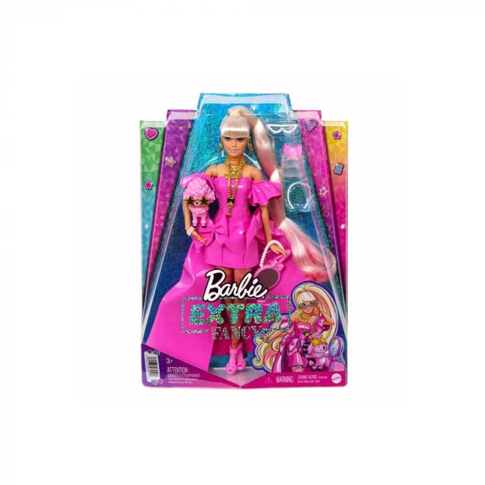 Barbie Extra Fancy Pembe Kostümlü Bebek