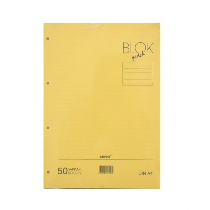 BAYINDIR A4 KOLEJ YEDEK SARI ÇİZGİLİ