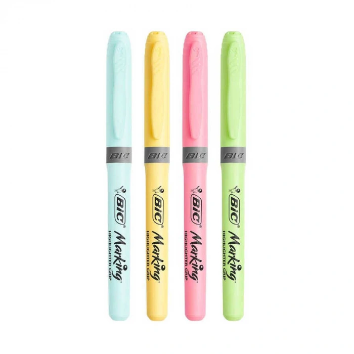 Bic Fosforlu Kalem Grip Pastel 4lü Set