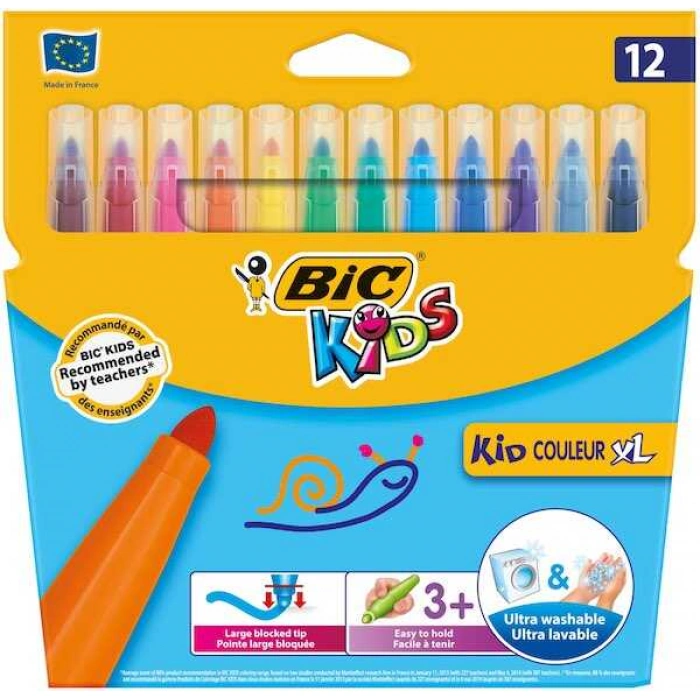 Bic Kid Couleur XL Keçeli Boya Kalemi 12 Renk 828966