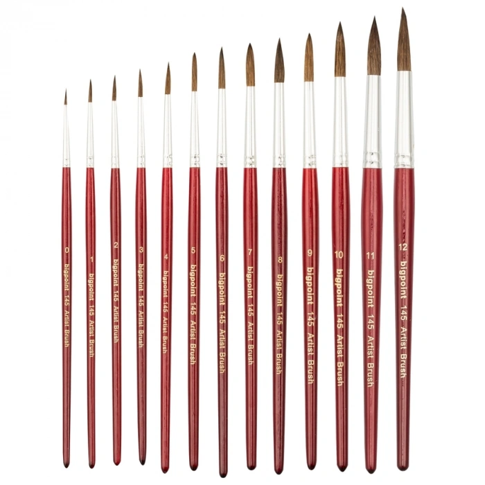 Bigpoint 145 Serisi Midilli Kılı Yuvarlak Fırça No: 9