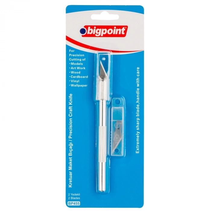 Bigpoint BP455 Kretuar Maket Bıçağı (2 Yedek Bıçaklı)