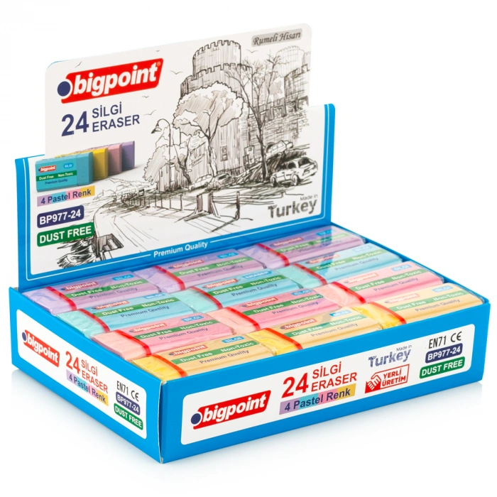 Bigpoint Dust-Free Pastel Renkli Silgi