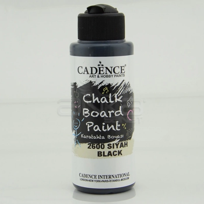 Cadence Chalkboard Paint 120ml Kara Tahta Boyası 2600 Siyah