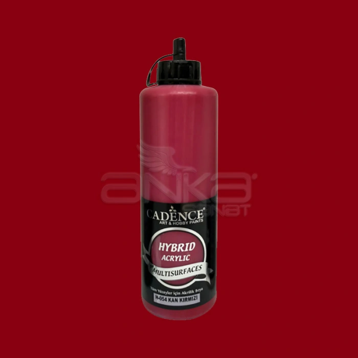 Cadence Hybrid Acrylic For Multisurfaces Tüm Yüzeyler İçin Akrilik Boya 500ml H054 Kan Kırmızı