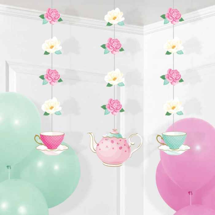 Çay Partisi 3 lü Asma Süs