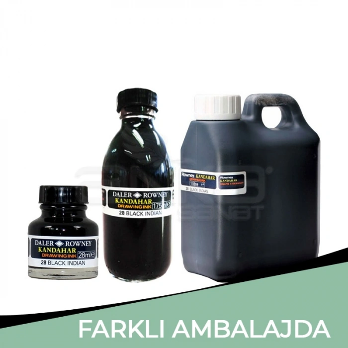 Daler Rowney Kandahar Siyah Çini Mürekkebi