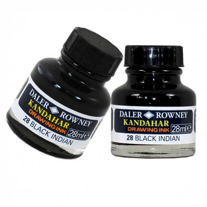 Daler Rowney Kandahar Siyah Çini Mürekkebi