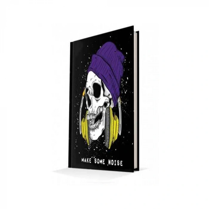 Deffter Skull Make Some Noise Sert Kapak Çizgili 14*22 64516-9