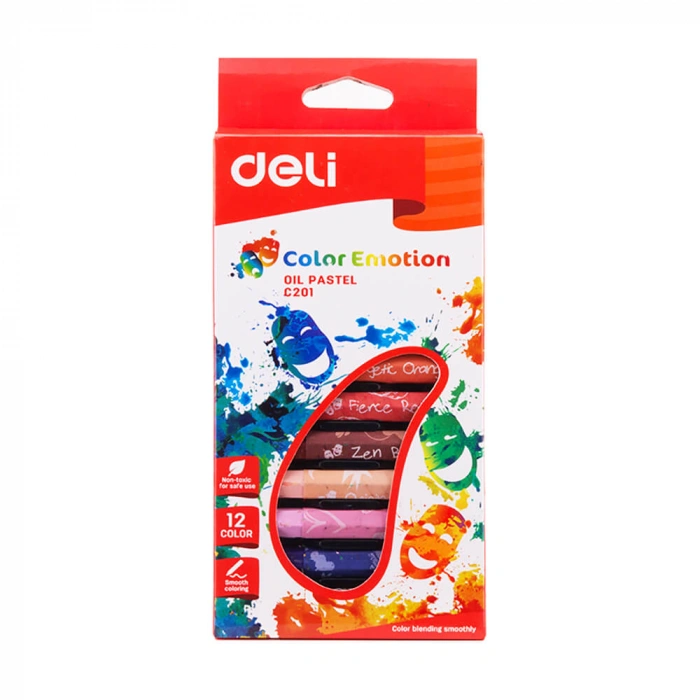 Deli Emotion Yağlı Pastel Boya 12’li 20100