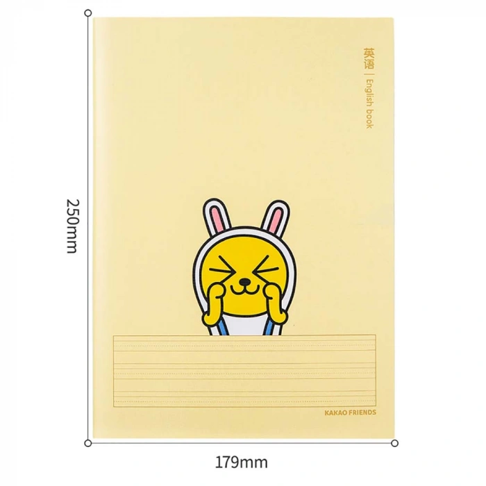 Deli Notebook B5 40yp English Kakao Friends Defter PFB540