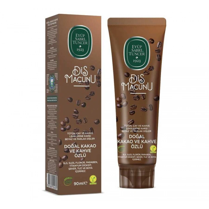 Doğal Kakao ve Kahve Özlü Diş Macunu 90 ml