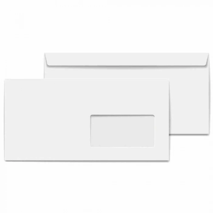 Doğan Zarf Diplomat 105x240 mm 110 gr Silik Pencereli 1 Hamur