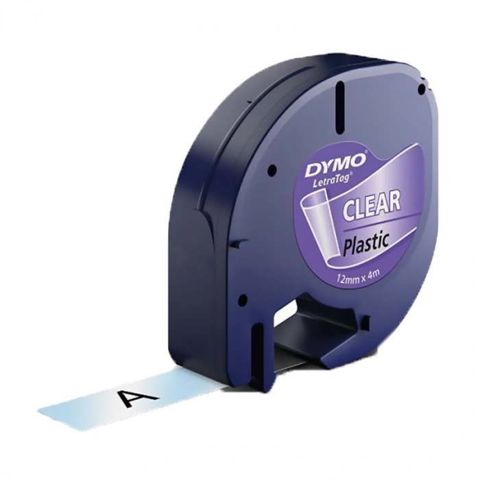 DYMO 12268 LETRATAG PLASTİK ŞERİT ŞEFFAF