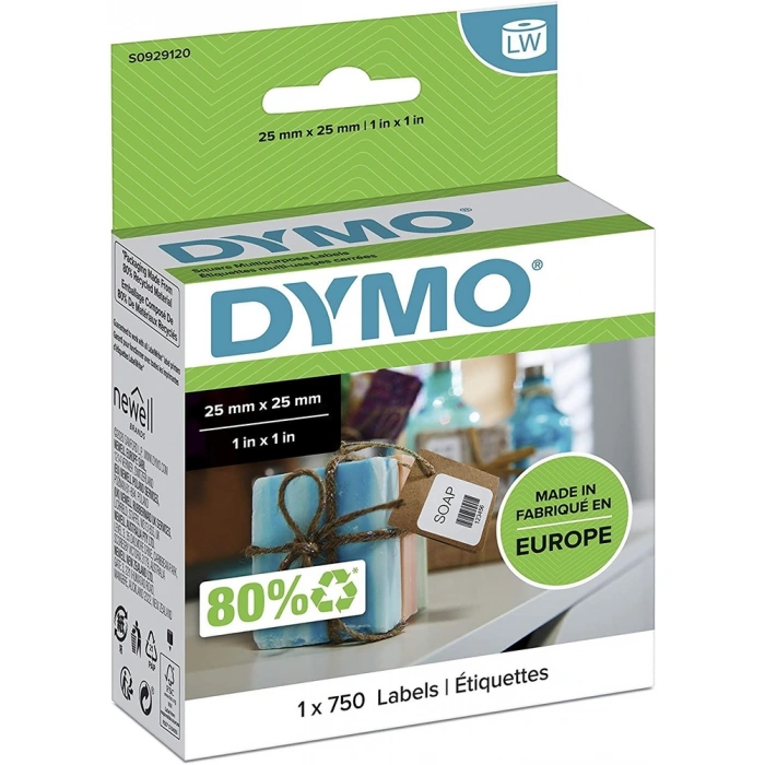 DYMO 25x25mm Çok Amaçlı Kare Barkod Etiketi