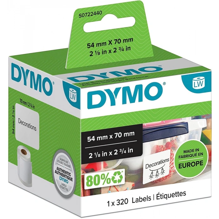 DYMO 54x70 LabelWriter Çok Amaçlı Etiket (99015)