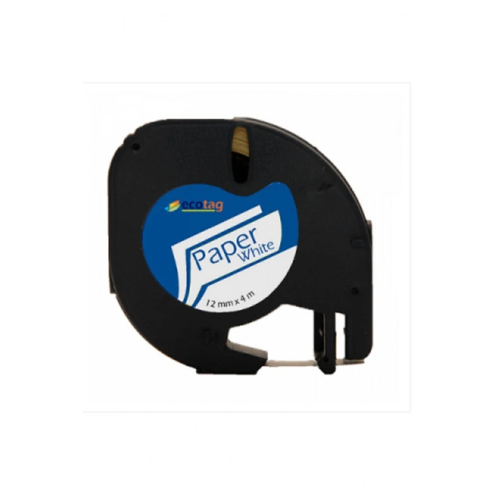 Dymo Letratag Muadil Plastik Şerit 12mm X 4mt Beyaz