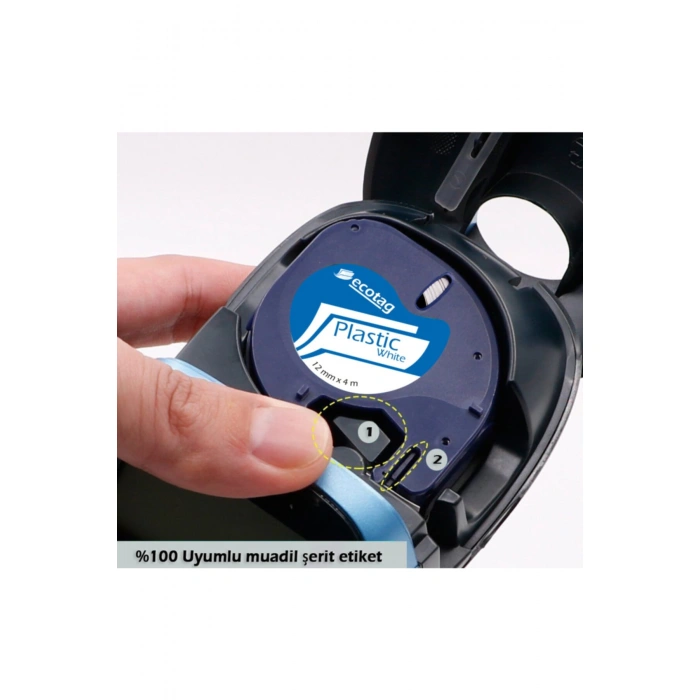 Dymo Letratag Muadili Thermal Plastik Şerit Etiket Beyaz 10lu