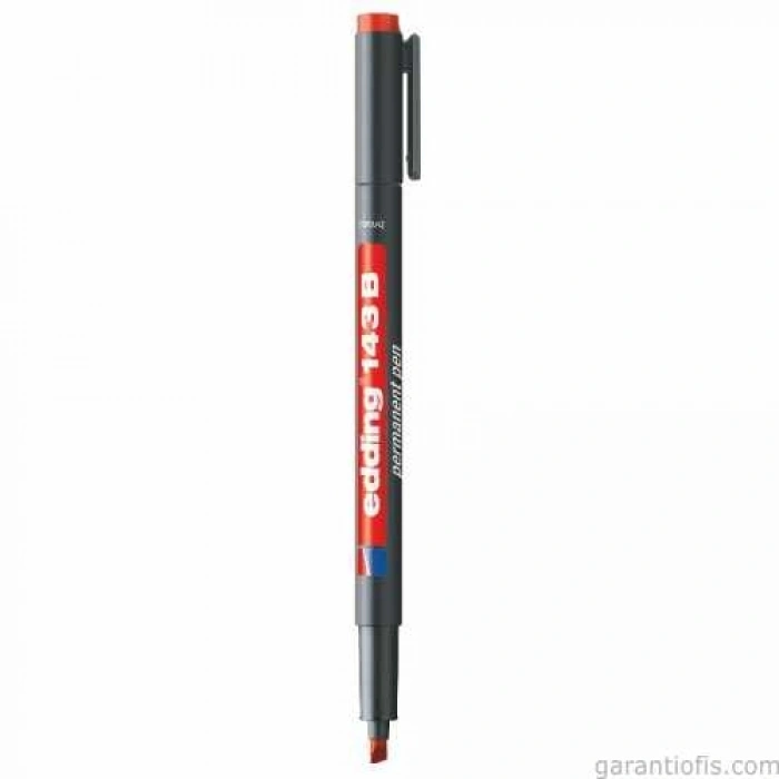 Edding 143 B Kesik Uçlu Kırmızı Permanent Asetat Kalemi