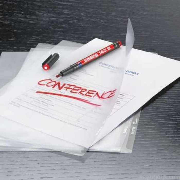 Edding 143 B Kesik Uçlu Mavi Permanent Asetat Kalemi