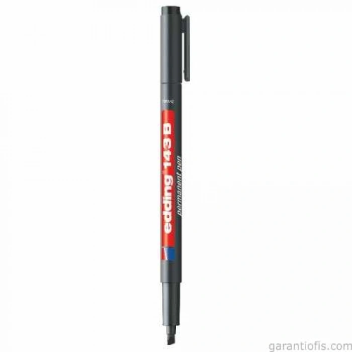 Edding 143 B Kesik Uçlu Siyah Permanent Asetat Kalemi