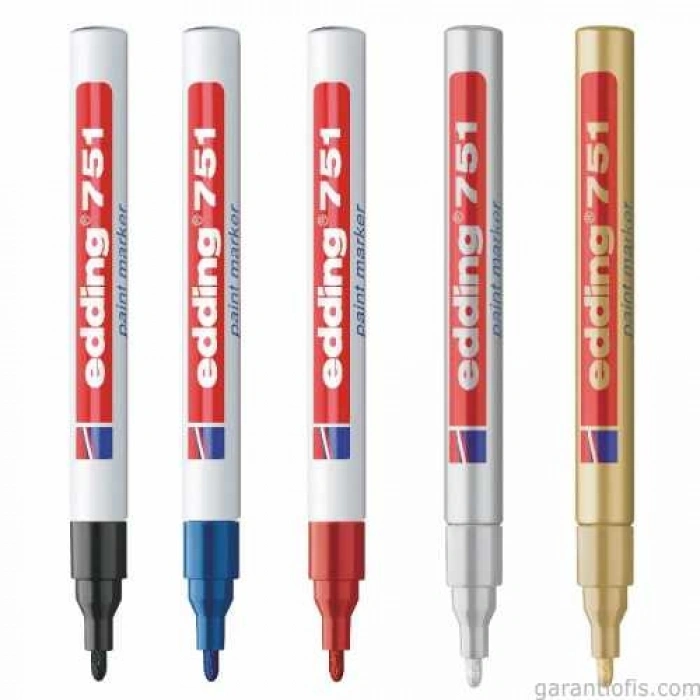 Edding 751 Gümüş Tam Örtücü Boya Kalemi (Paint Marker)