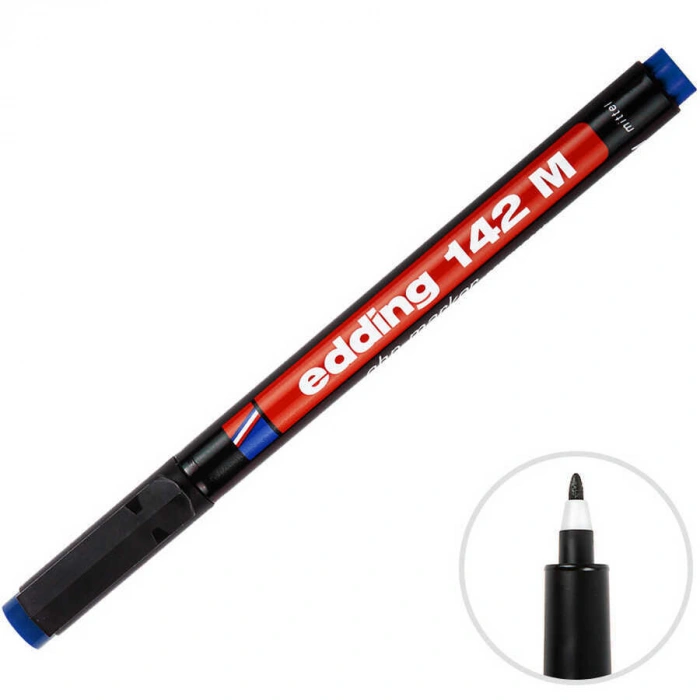 Edding Asetat Kalemi 1 mm Mavi