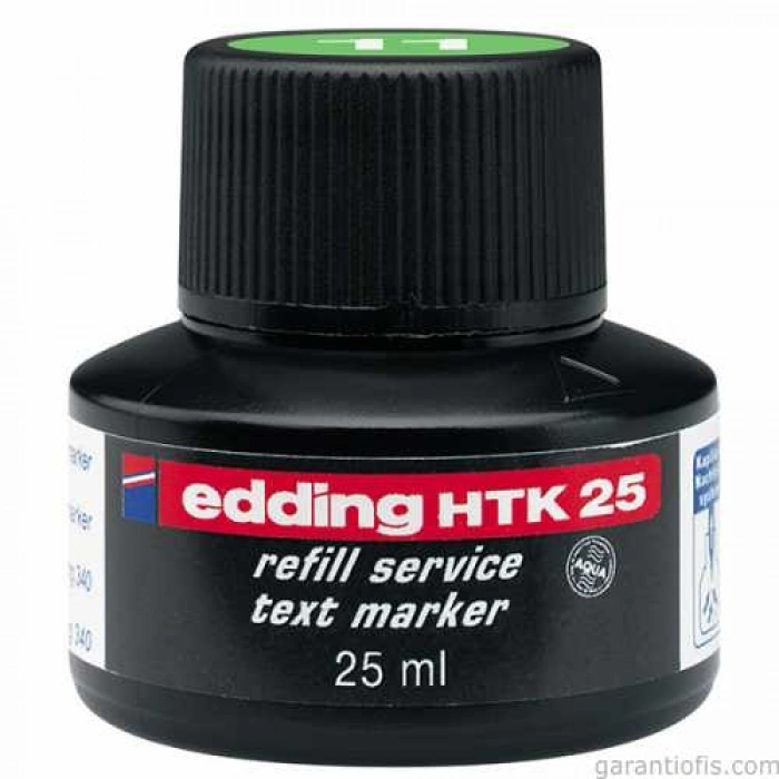 Edding HTK 25 Yeşil Fosforlu Kalem Yedek Mürekkebi