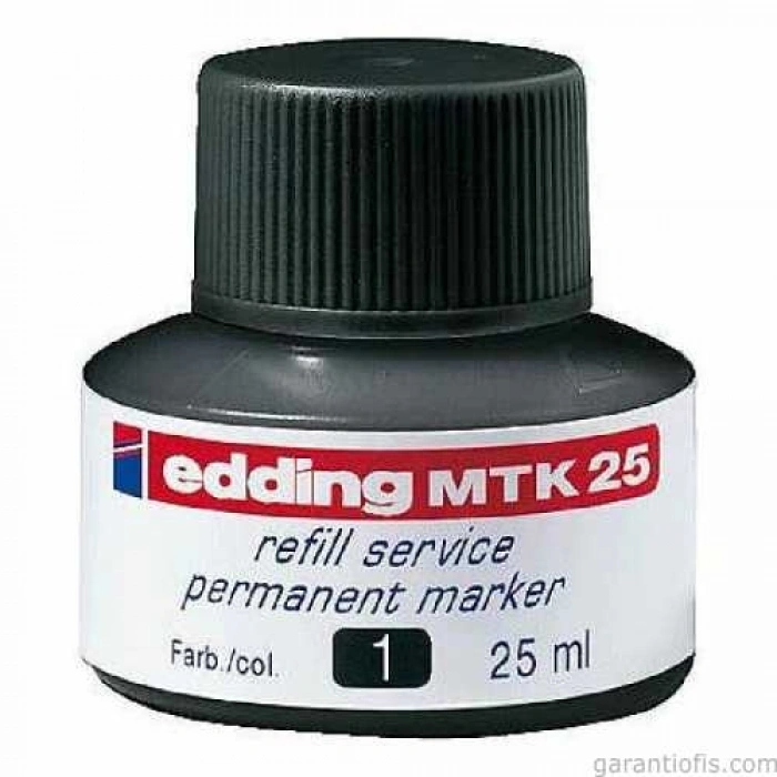 Edding MTK 25 Siyah Yedek Mürekkep (25 ml)