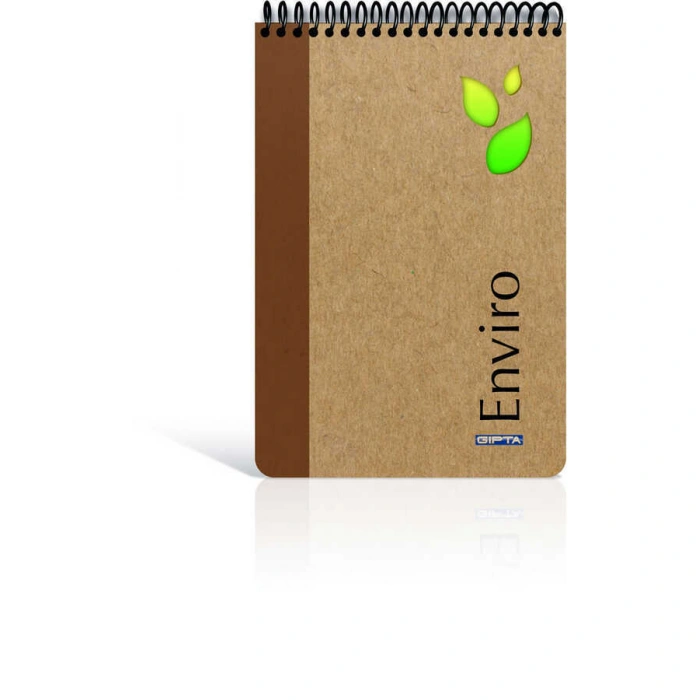 Enviro Spiralli Kraft Sert Kapak Kareli Bloknot A4 100 Yaprak