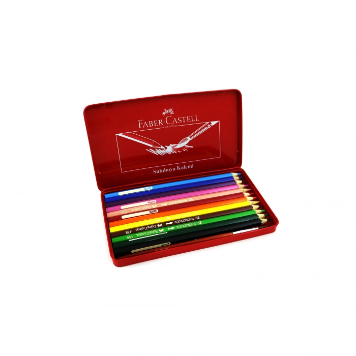 FABER 12 R.AQUARELL BOYA KALEMİ METAL KUTU 115929