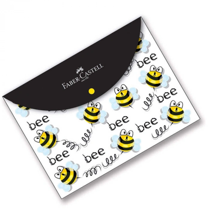 Faber Castell 4 Desen Çıtçıtlı Dosya A4