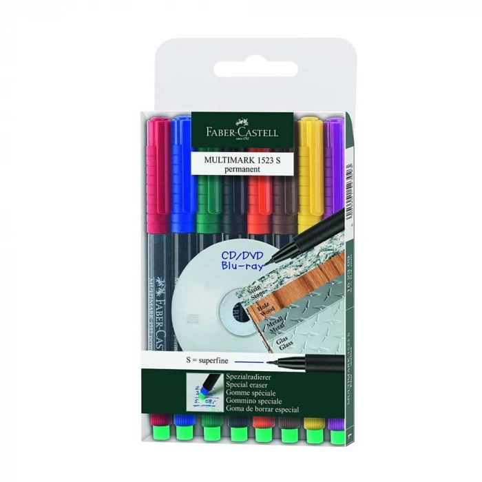 Faber-Castell Asetat Kalemi S 8li Takım