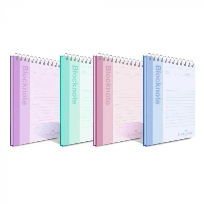 Faber-Castell Bloknot Pastel Renk A5 80 Yaprak Çizgili