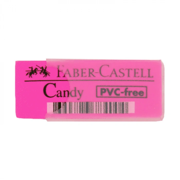 FABER-CASTELL CANDY PLASTİK KILIFLI RENKLİ SİLGİ (784000)