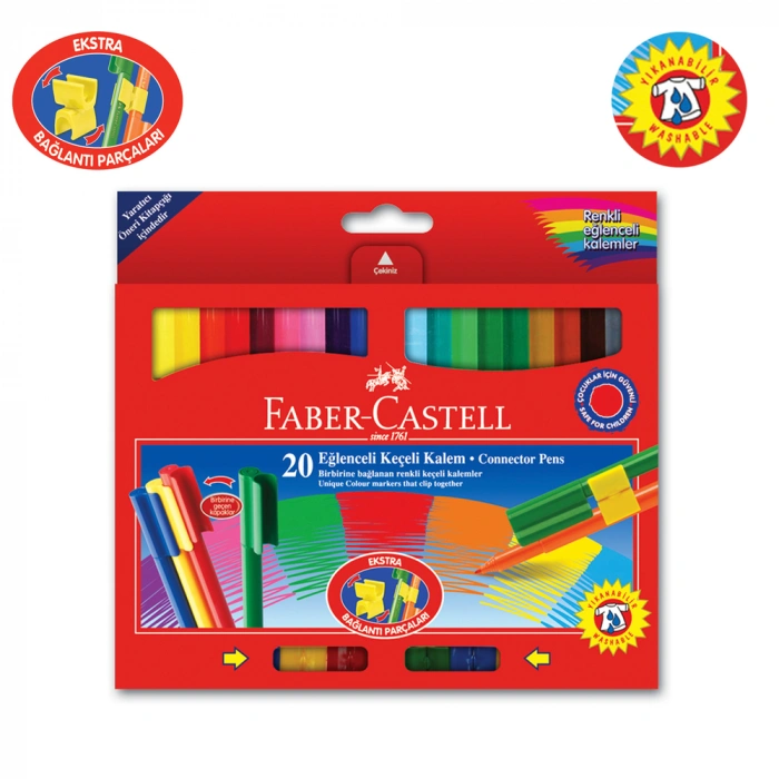 Faber Castell Eğlenceli Keçeli Kalem 20 Renk