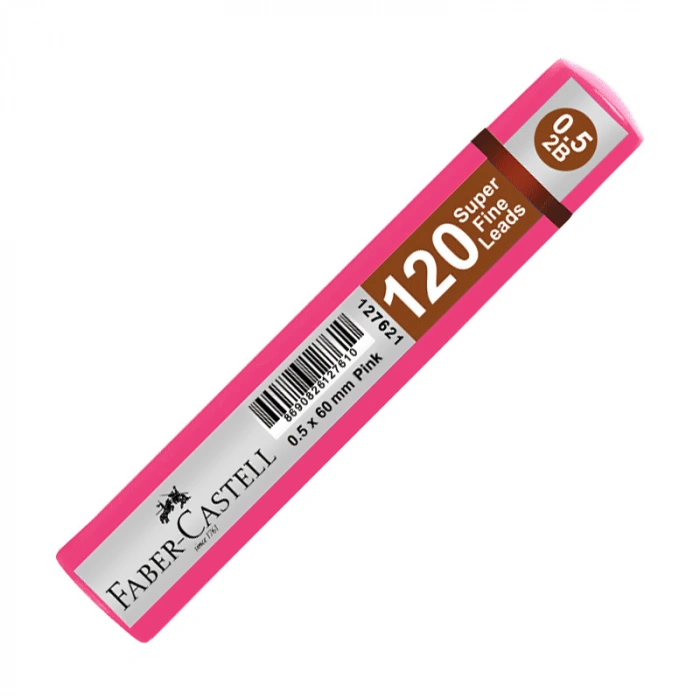 FABER-CASTELL GRİP KALEM UCU 0.5 2B 60mm PEMBE (127622)