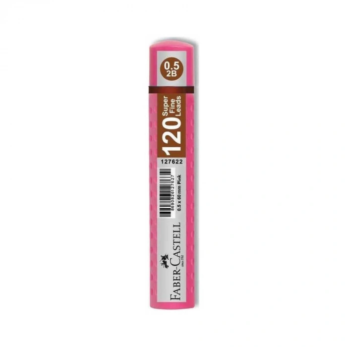 Faber Castell Grip Min 0.5 mm 2B 60 mm 120li Tüp Pembe