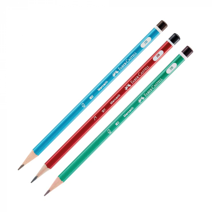 Faber Castell Kurşun Kalem Mercanlı Serisi 2B Üçgen Gövde 5244321601