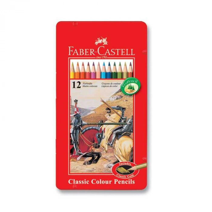 Faber Castell Redline Kuru Boya Metal Kutu 12li