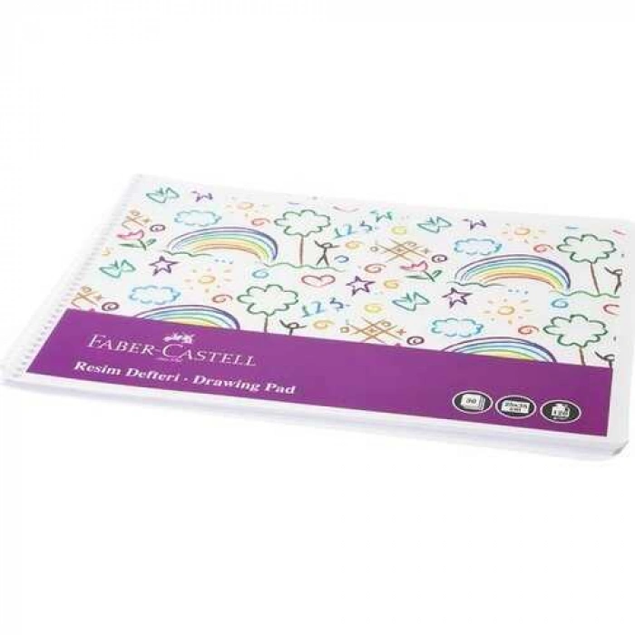 Faber Castell Resim Defteri Eğlenceli Plastik Kapak 25x35 cm 30 Yaprak