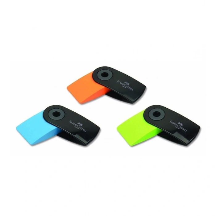 FABER-CASTELL SLEEVE MİNİ NEON SİYAH SİLGİ (182470)