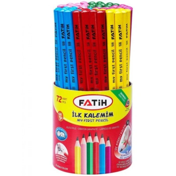 FATİH JUMBO ÜÇGEN İLK KALEMİM KIRMIZI KALEM 72 Lİ 30000