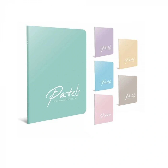 Gıpta Defter Pastels Tel Dikişli Plastik Kapak A4 60 Yaprak Çizgisiz