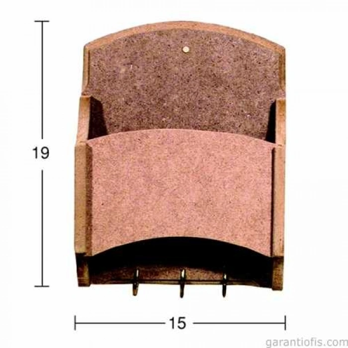 Hobi-Art Boyanabilir Ahşap Anahtarlık Obje A 023