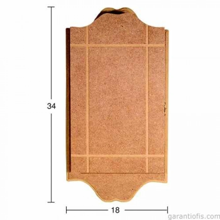 Hobi-Art Boyanabilir Ahşap Anahtarlık Obje A 025