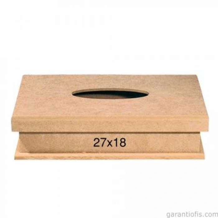 Hobi-Art F 792 Ahşap Peçete Kutusu (Selpak Kutu Mendil Uyumlu)