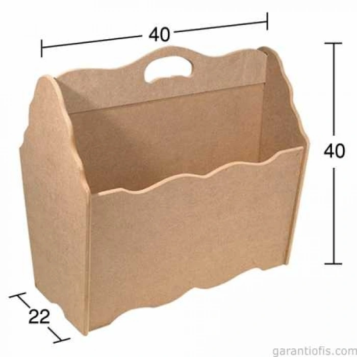 Hobi-Art G 124 Boyanabilir Ahşap Gazetelik Obje