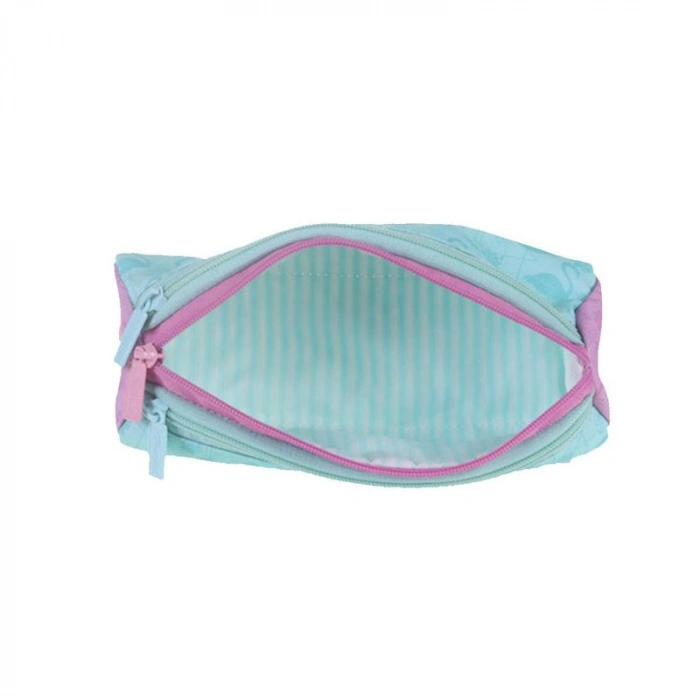 KAUKKO K2320 WICHLIGHT 3 BÖLMELİ KALEM ÇANTASI FLAMINGO